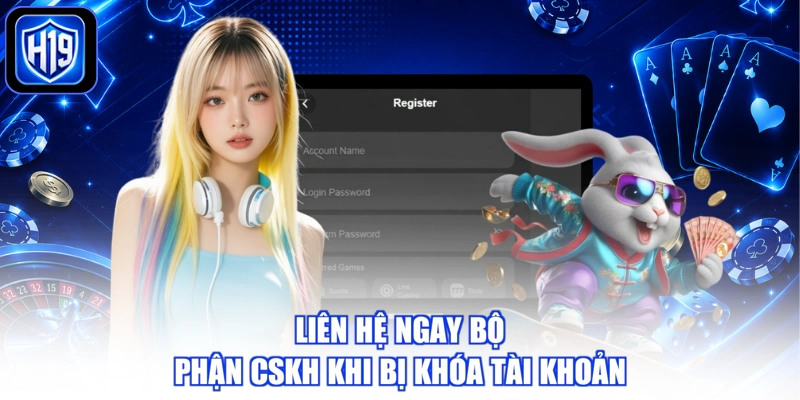 Liên hệ ngay bộ phận CSKH khi bị khóa tài khoản